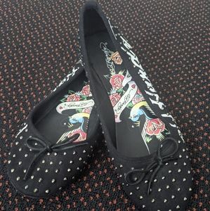 Studded Ed Hardy Flats